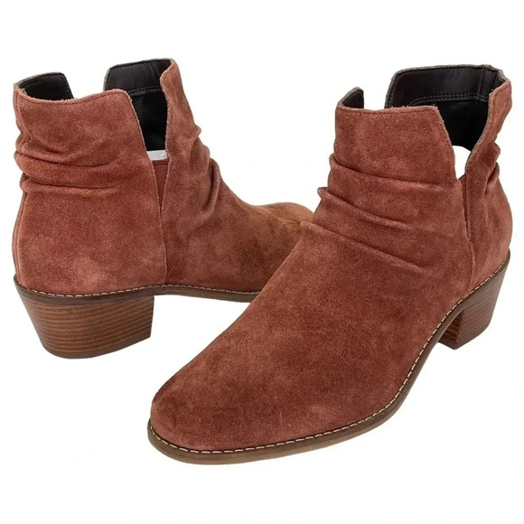 Cole Haan Alayna Mahogany Suede Leather Womens Ankle Boots Size 6.5M - Picture 11 of 11